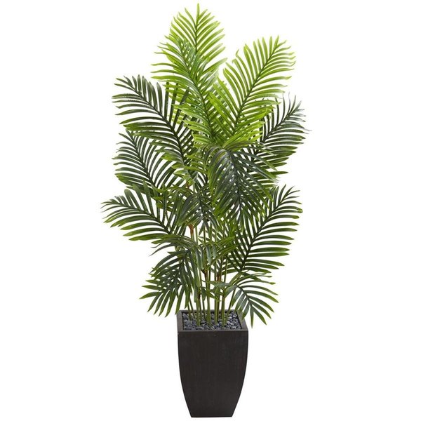 Nearly Naturals 5.5 ft. Paradise Palm Artificial Tree in Square Planter 5670